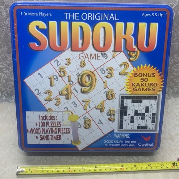 Cardinal 2005 The Original Sudoku New in Tin storage box - Picture 2 of 12